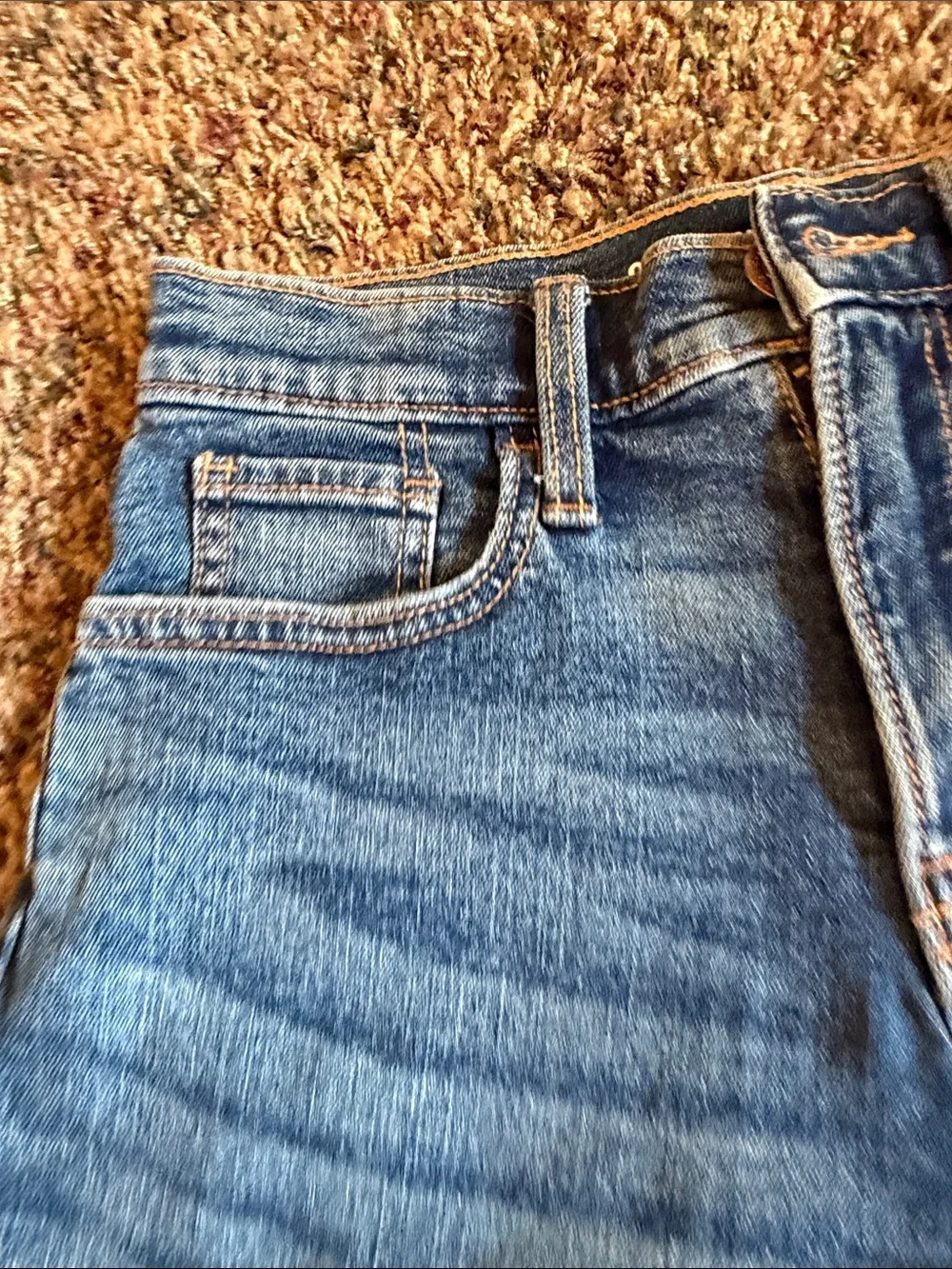 Old Navy Girls Medium Blue Distressed Denim Shorts